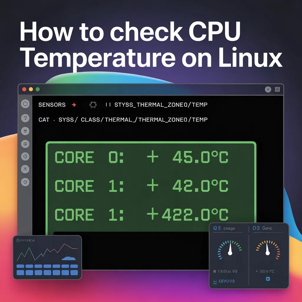 How to Check CPU Temperature on Linux